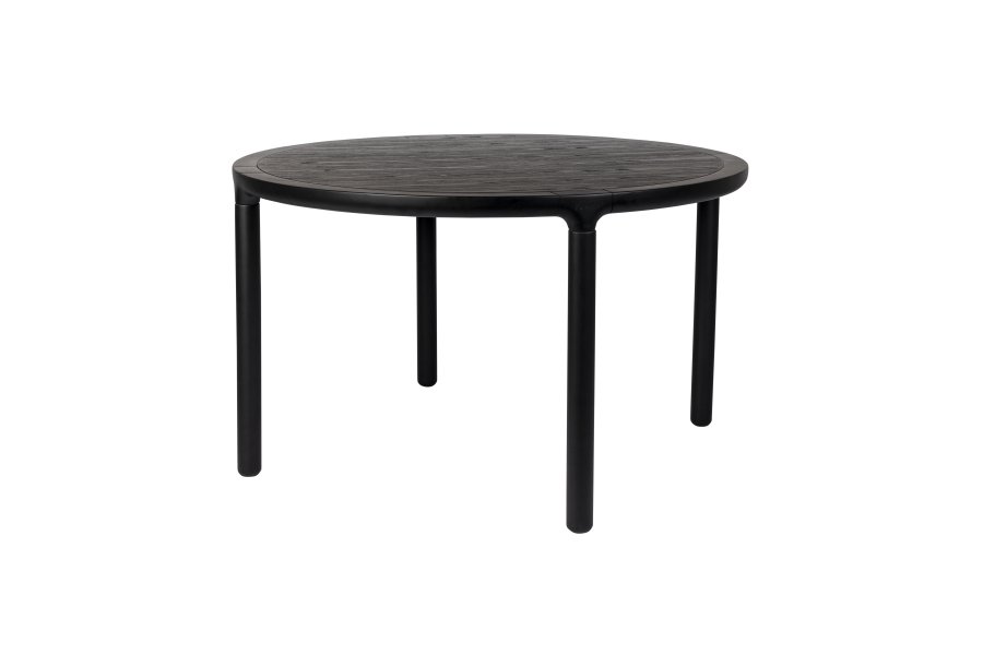 ZUIVER Storm spisebord, rund - sort askefinér og gummitr (128)