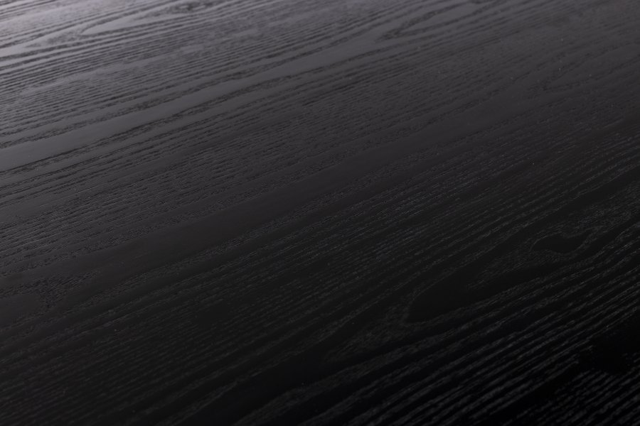 ZUIVER Storm spisebord, rund - sort askefinér og gummitr (128)