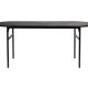 WHITE LABEL LIVING Marcio spisebord, oval - sort MDF og metal (180x80)