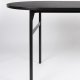 WHITE LABEL LIVING Marcio spisebord, oval - sort MDF og metal (180x80)