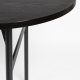 WHITE LABEL LIVING Marcio spisebord, oval - sort MDF og metal (180x80)