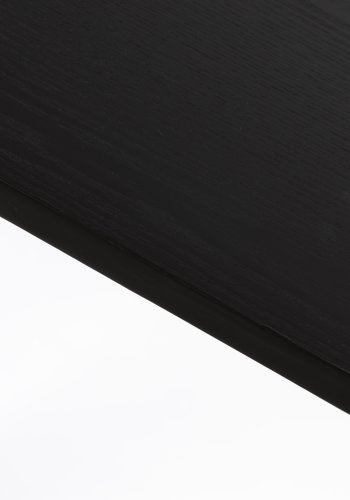 WHITE LABEL LIVING Marcio spisebord, oval - sort MDF og metal (180x80)