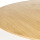 ZUIVER Lotus spisebord, rund - natur egetrsfinér og akacietr (120)