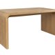 ZUIVER Brave spisebord, rektangulr - natur egetrsfinér og gummitr (160x80)
