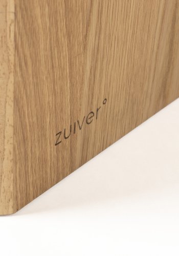 ZUIVER Brave spisebord, rektangulr - natur egetrsfinér og gummitr (160x80)