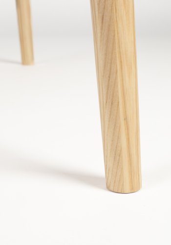 ZUIVER Twist spisebord, m. udtrk, rund - natur egefinér (120)