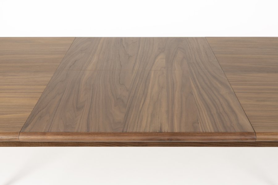 ZUIVER Twist spisebord, m. udtrk, oval - brun valnddefinér (240x90)