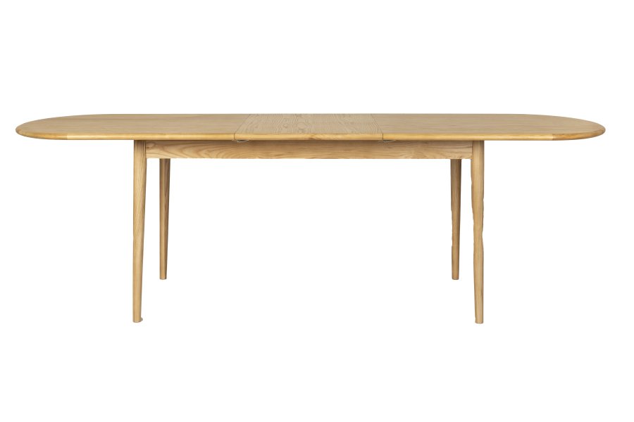 ZUIVER Twist spisebord, m. udtrk, oval - natur egefinér (240x90)