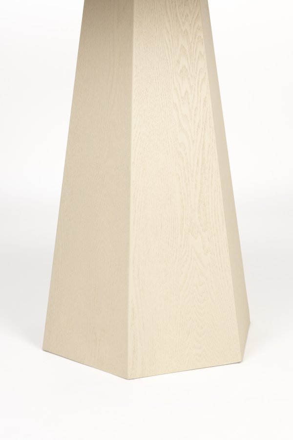 ZUIVER Pilar spisebord, rund - beige askefinér (100)