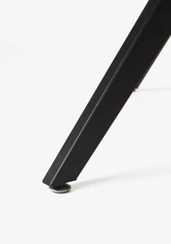 WHITE LABEL LIVING Chase spisebord, organisk rektangulr - brun MDF og sort jern (180x90)