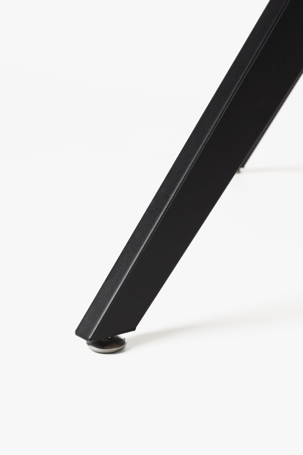 WHITE LABEL LIVING Chase spisebord, organisk rektangulr - brun MDF og sort jern (180x90)