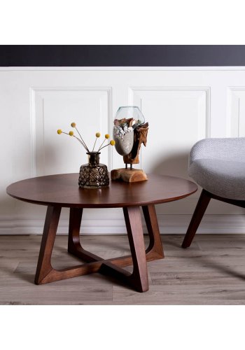 HOUSE NORDIC Hellerup sofabord - valnd, rund ( 75)