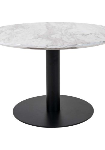 HOUSE NORDIC Bolzano sofabord - MDF med marmor look og sort stl (70)