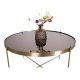 HOUSE NORDIC rund Venezia sofabord - glas og messing stl (70)