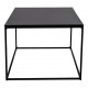 HOUSE NORDIC rektangulr Vita sofabord - sort melamin og stl (90x60)