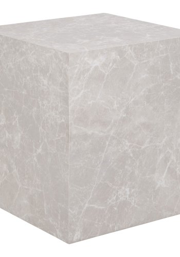 HOUSE NORDIC Sidebord, marmor look, beige, 40x40x45 cm