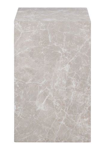 HOUSE NORDIC Hjrnebord, marmor look, beige, 30x30x50 cm