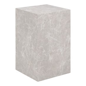 HOUSE NORDIC Hjrnebord, marmor look, beige, 30x30x50 cm
