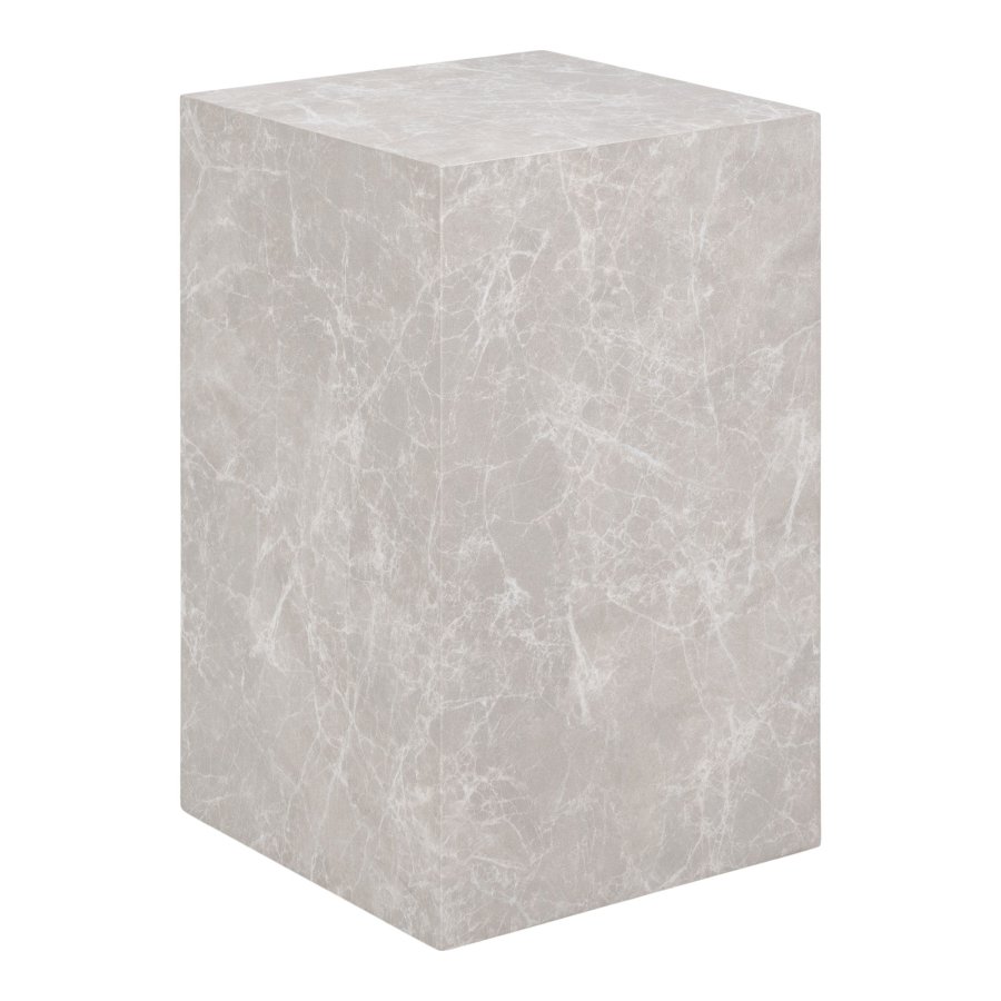 HOUSE NORDIC Hjrnebord, marmor look, beige, 30x30x50 cm