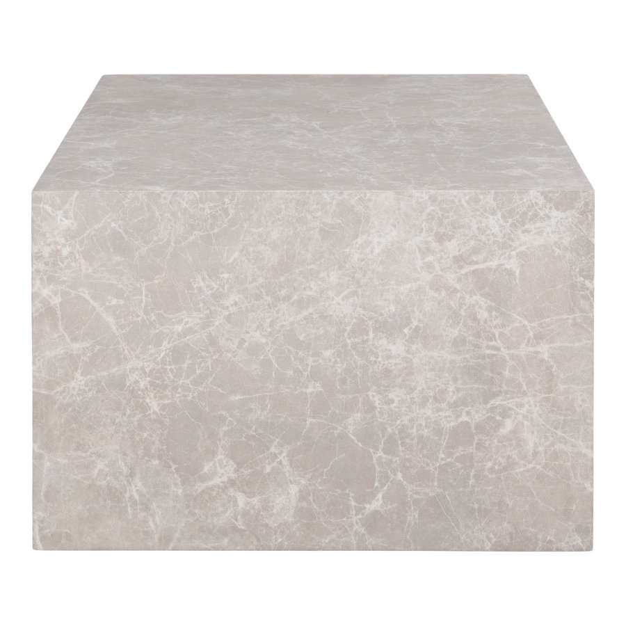 HOUSE NORDIC Sofabord, marmor look, beige, 60x80x40 cm
