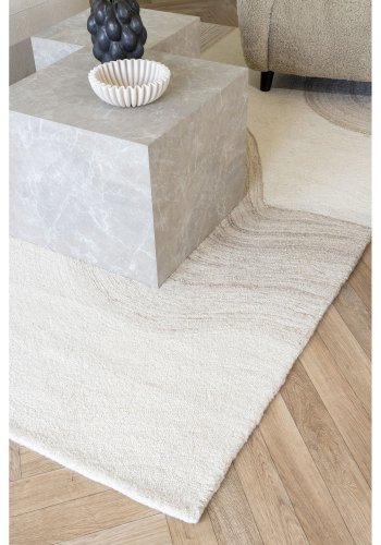 HOUSE NORDIC Prague sofabord, kvadratisk - beige decorpapir med marmor look (st af 2)