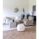 HOUSE NORDIC Prague sofabord, kvadratisk - beige decorpapir med marmor look (st af 2)