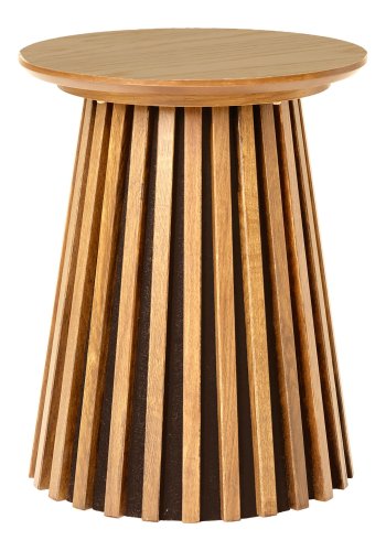 HOUSE NORDIC Osaka hjrnebord, rund - natur egefiner (40)