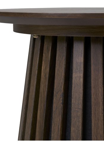 HOUSE NORDIC Osaka hjrnebord, rund - rgfarvet egefiner (40)