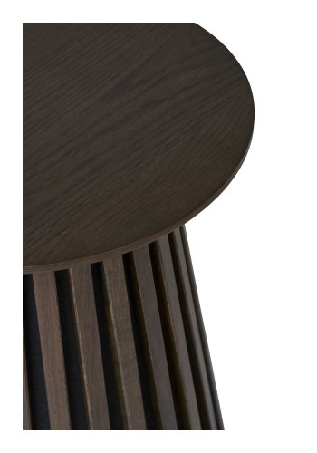 HOUSE NORDIC Osaka hjrnebord, rund - rgfarvet egefiner (40)