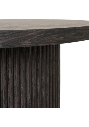 HOUSE NORDIC Boavista hjrnebord, rund - mrkebrun decorpapir (48)