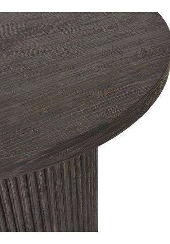 HOUSE NORDIC Boavista hjrnebord, rund - mrkebrun decorpapir (48)