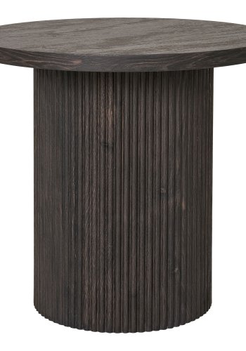 HOUSE NORDIC Boavista hjrnebord, rund - mrkebrun decorpapir (48)