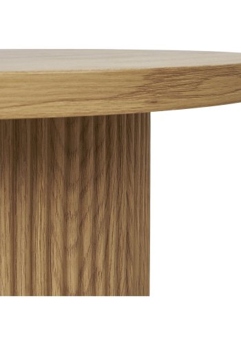 HOUSE NORDIC Boavista hjrnebord, rund - natur decorpapir (48)