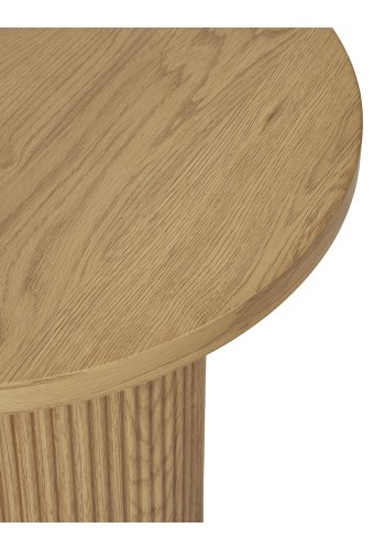 HOUSE NORDIC Boavista hjrnebord, rund - natur decorpapir (48)