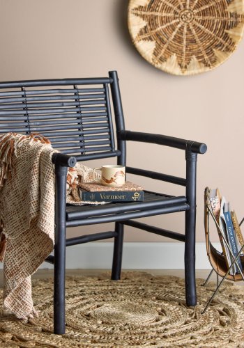 BLOOMINGVILLE Giulia Plaid, Natur, Bomuld W: 125cm, L: 150cm