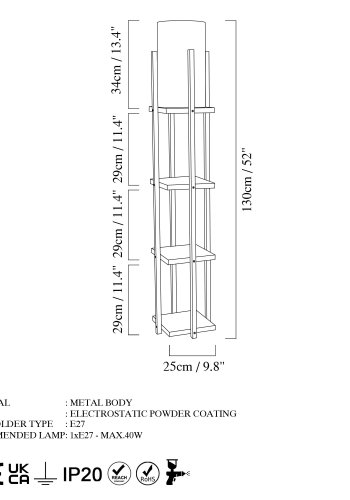 LUMI  gulvlampe -211LMP1106