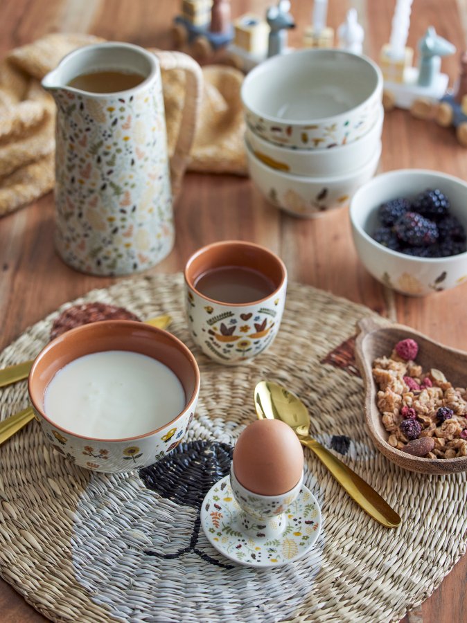 BLOOMINGVILLE MINI Malla Dkkeserviet, Brun, Sgrs D: 38cm