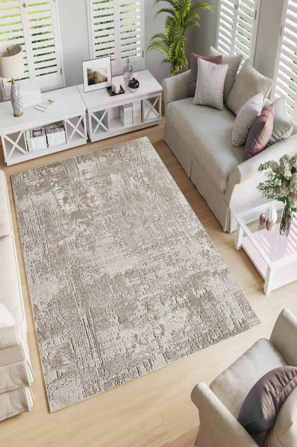 TEPPI W1193 gulvtppe, rektangulr - multifarvet polyester (160x230)