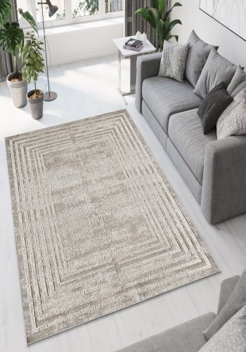 TEPPI W1195 Hall gulvtppe, rektangulr - multifarvet polyester (100x200)