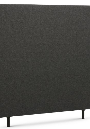 Plain sengegavl, hjdejusterbar - antracitgr polyester stof (L:120)