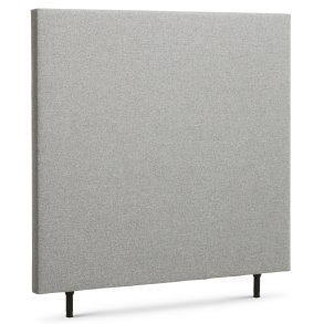 Plain sengegavl, hjdejusterbar - lysegr polyester stof (L:120)