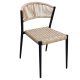 HOUSE OF SANDER Astrid spisebordsstol - natur polyrattan og sort aluminium