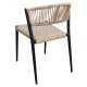 HOUSE OF SANDER Astrid spisebordsstol - natur polyrattan og sort aluminium