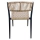 HOUSE OF SANDER Astrid spisebordsstol - natur polyrattan og sort aluminium