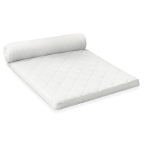 Convoluted topmadras - hvid jersey (200x80)