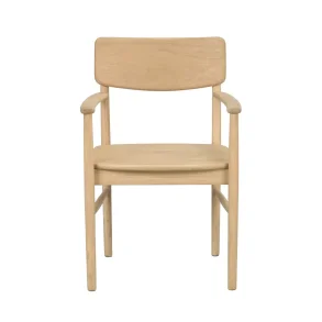 ROWICO Maidstone spisebordsstol, m. armln - natur eg