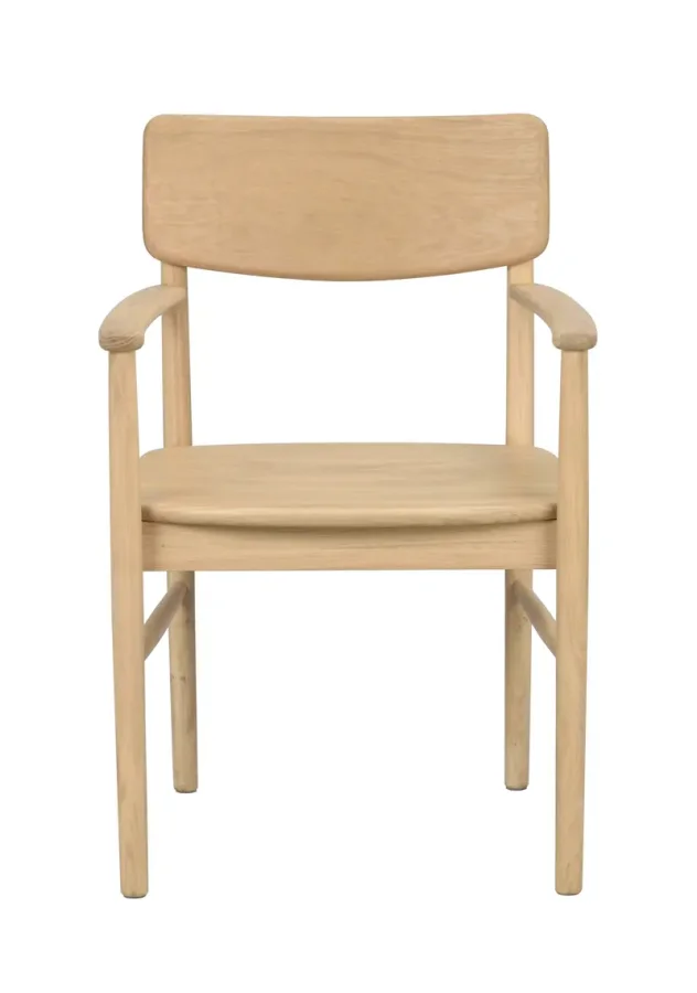 ROWICO Maidstone spisebordsstol, m. armln - natur eg