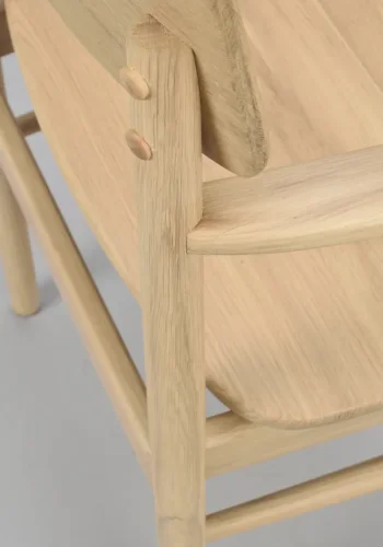 ROWICO Maidstone spisebordsstol, m. armln - natur eg