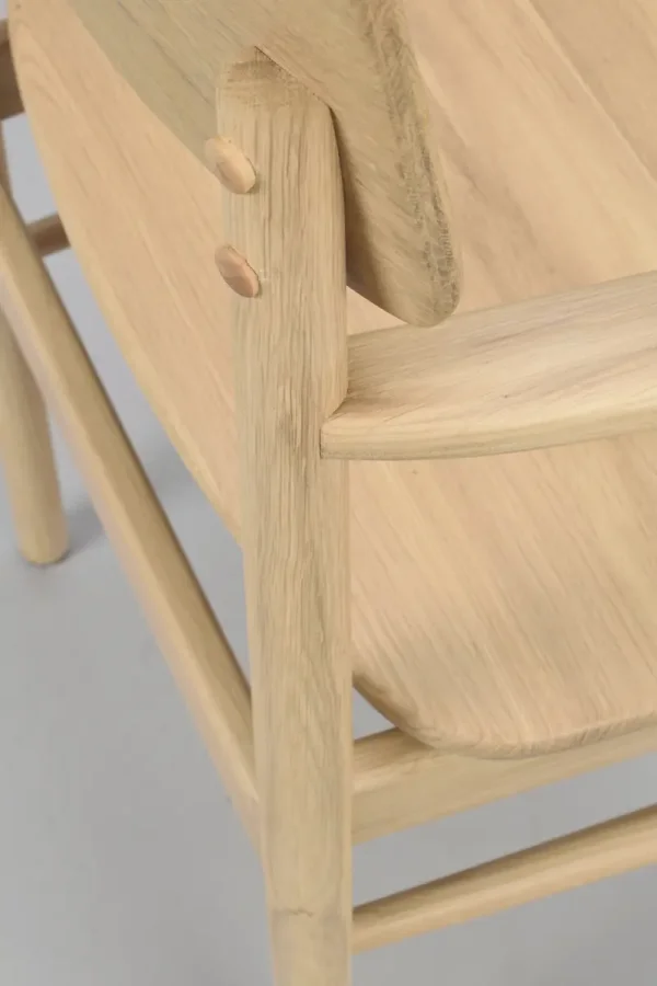 ROWICO Maidstone spisebordsstol, m. armln - natur eg