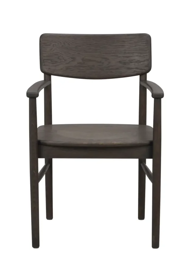 ROWICO Maidstone spisebordsstol, m. armln - brun eg